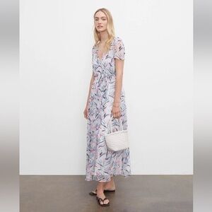 Club Monaco Floral Maxi Wrap Dress 🌸NWT
